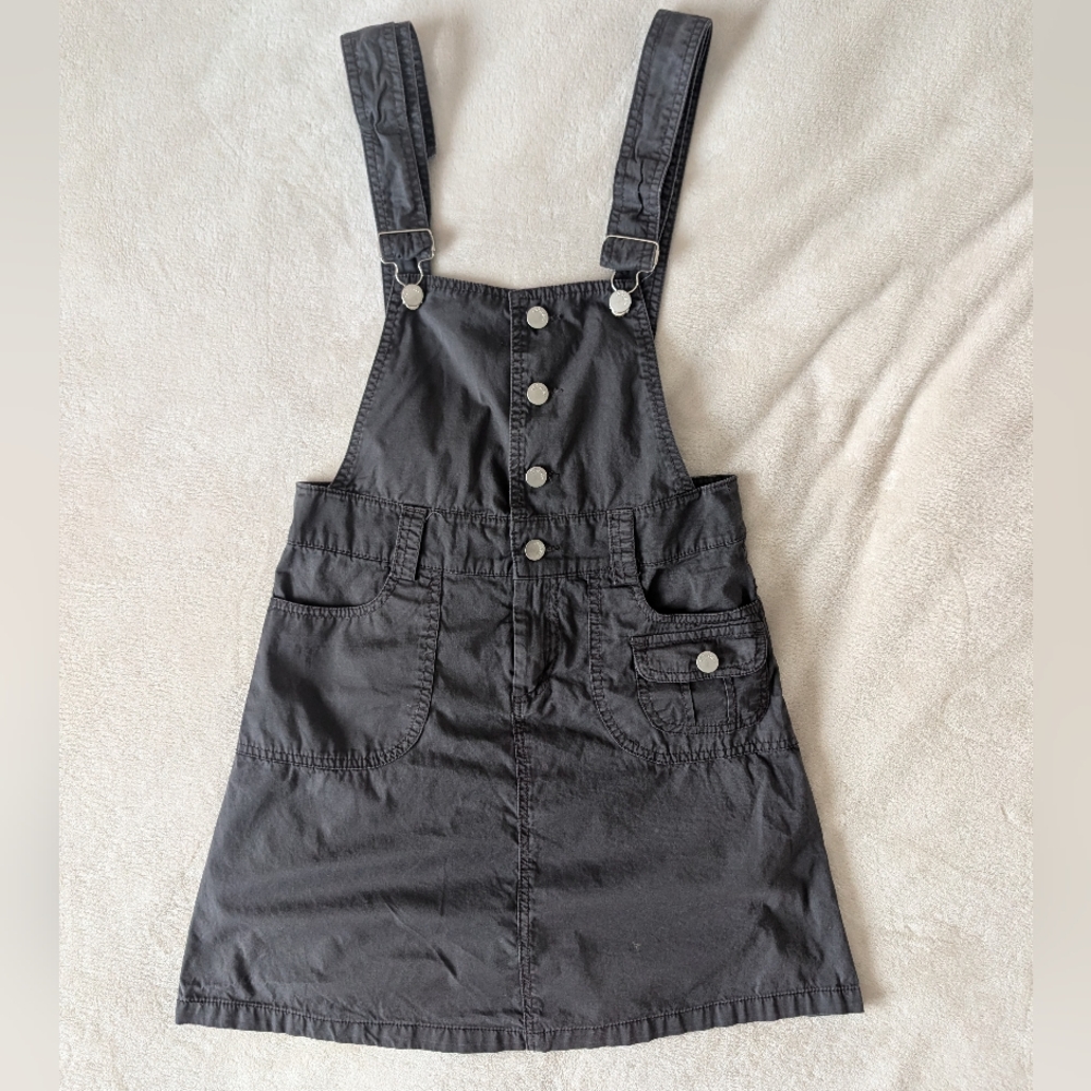 3/$30 Dark Grey Women's Overall Dress